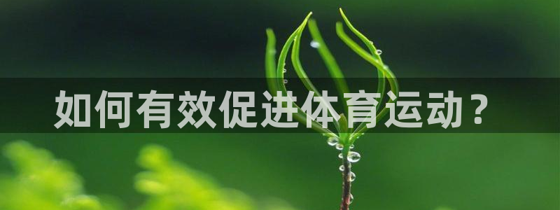vsport体育：如何有效促进体育运动？