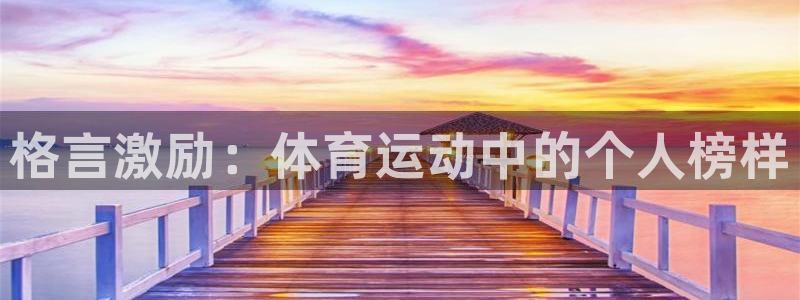 vsport体育在线官网：格言激励：体育运动中的个人榜样